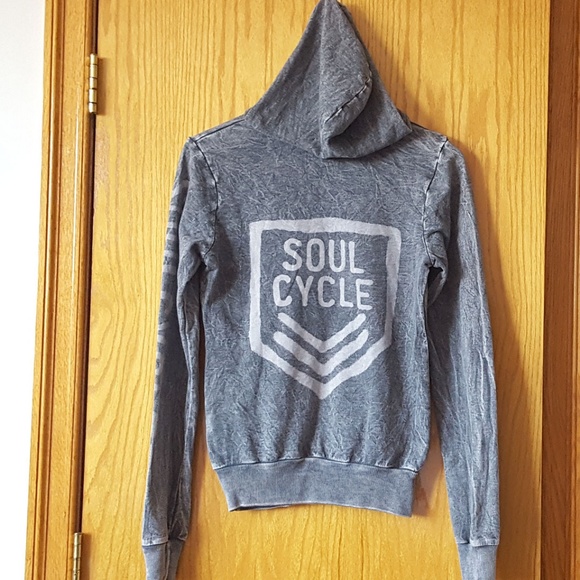soulcycle Tops - Soulcycle Hoodie Pullover Top Gray Small